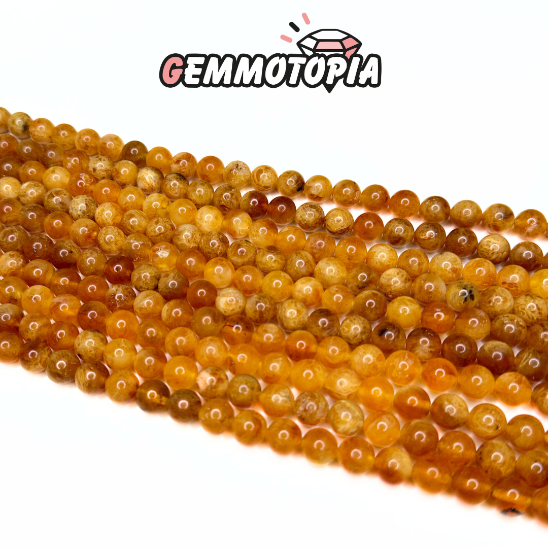 Fils de perles Ambre