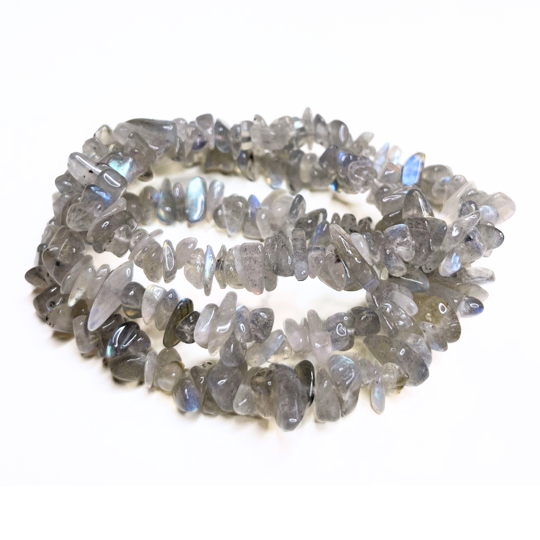 Bracelet chips labradorite