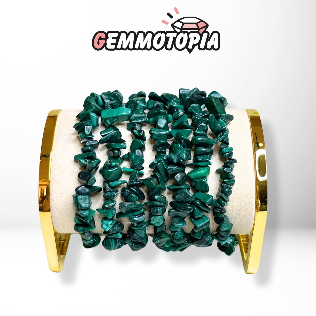 Bracelet Chips Malachite