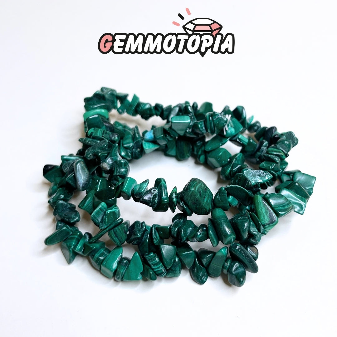 Bracelet Chips en Malachite