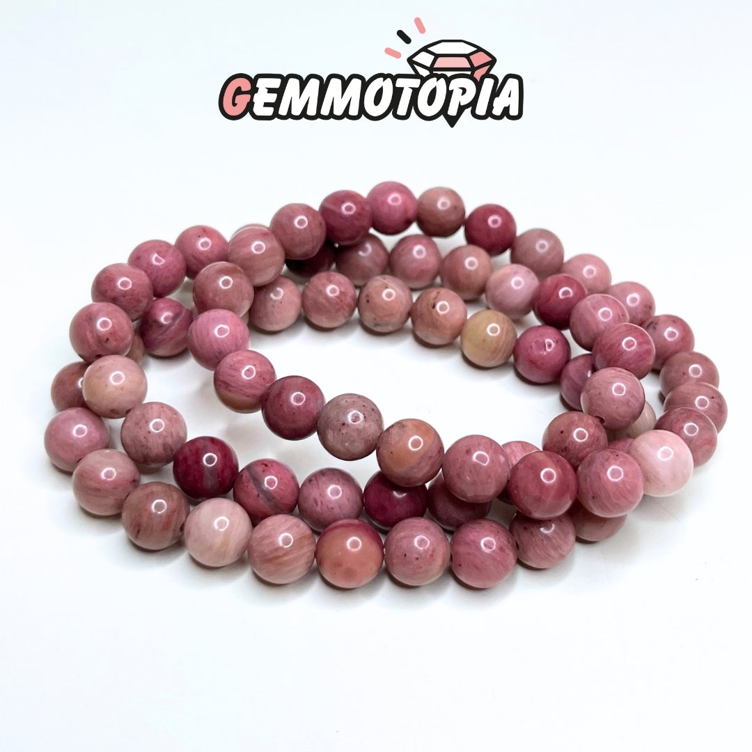 Bracelet en Rhodonite 5A