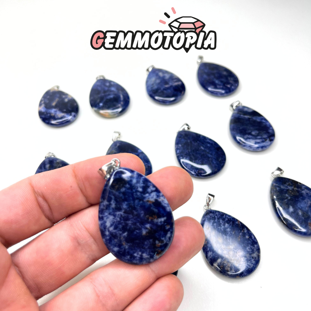 Pendentif goutte Sodalite