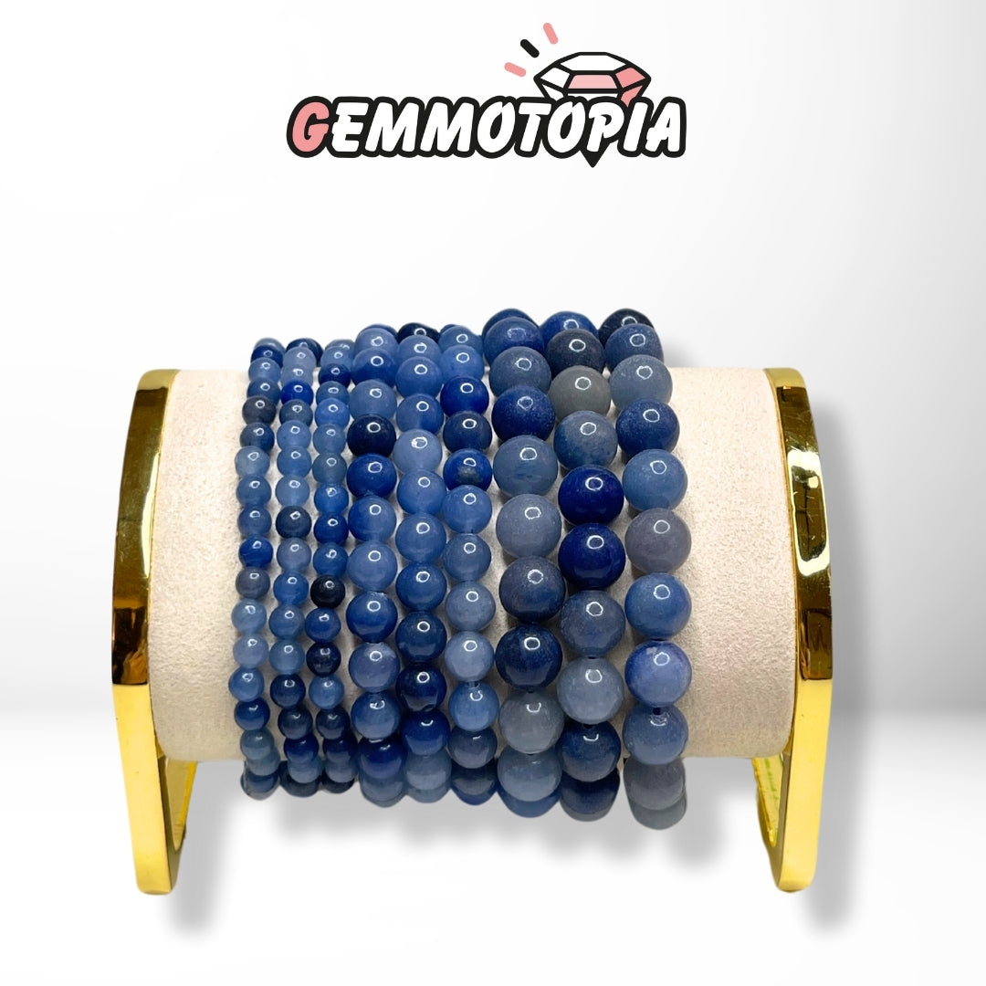 Bracelet en Aventurine Bleue