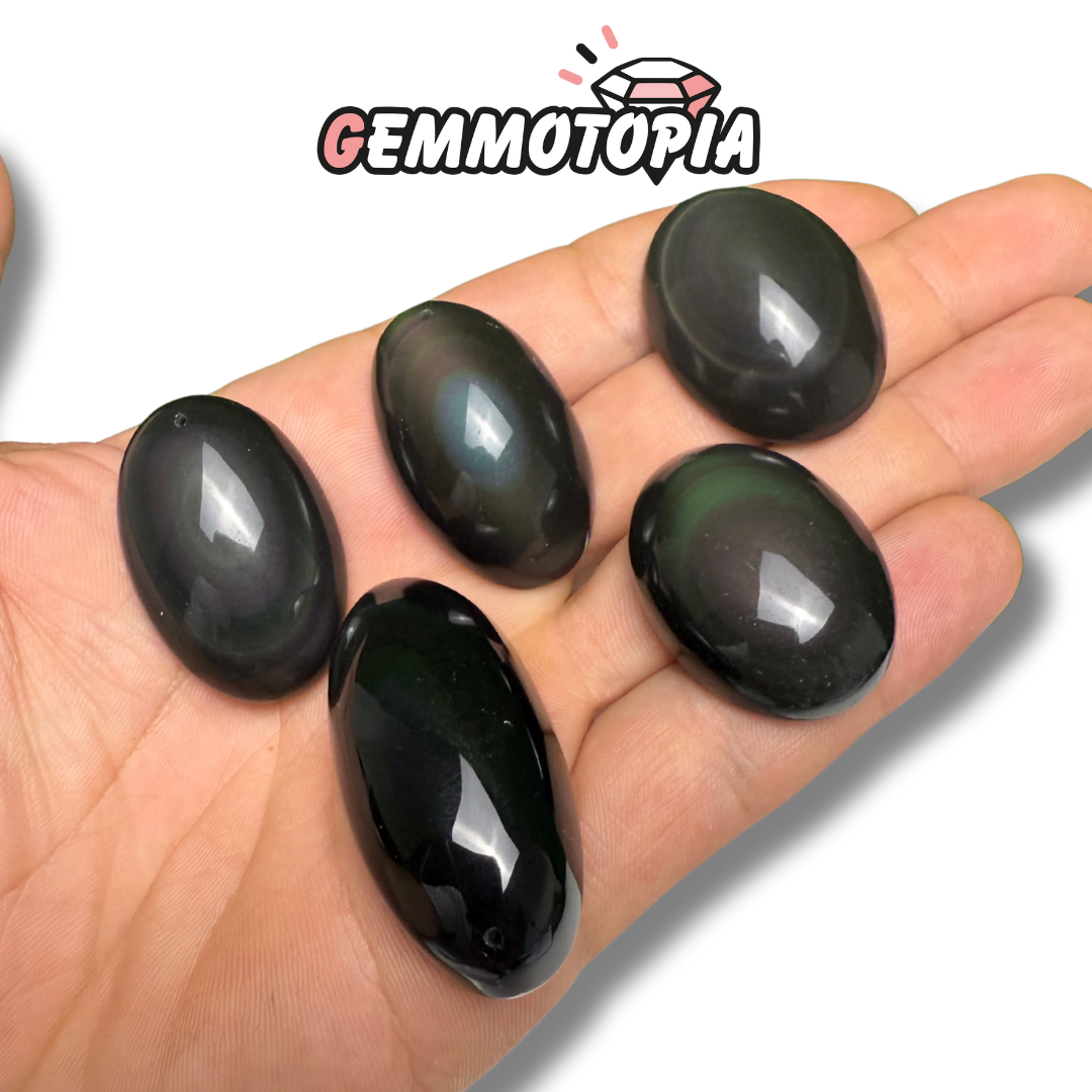 Pendentif Percé Obsidienne Ar-en-ciel