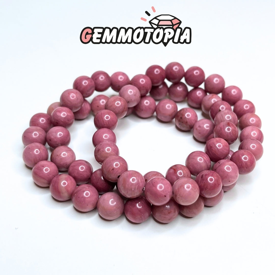 Bracelet en Rhodonite 7A