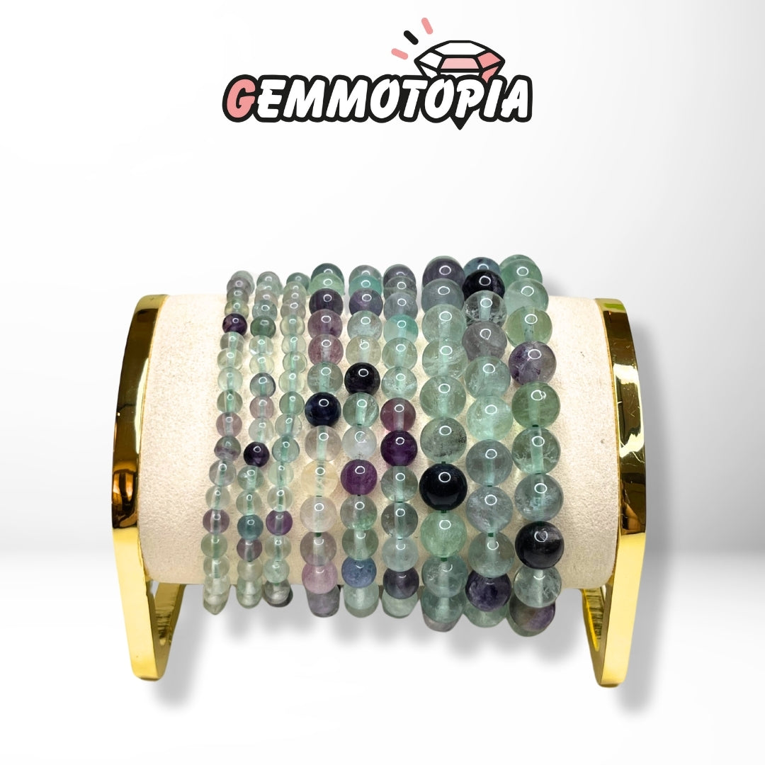 Bracelet Fluorite Multicolor 3A