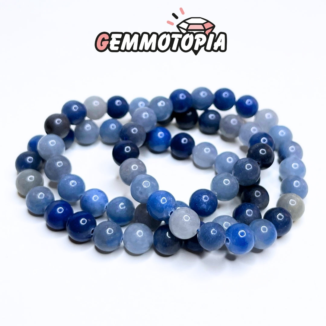 Bracelet en Aventurine Bleue