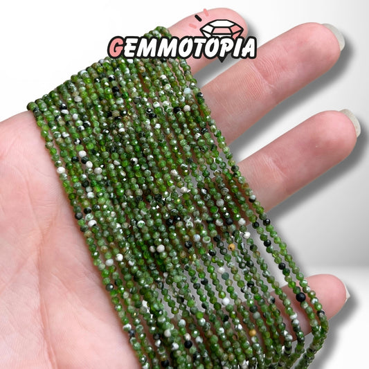 Perles Facettées Diopside