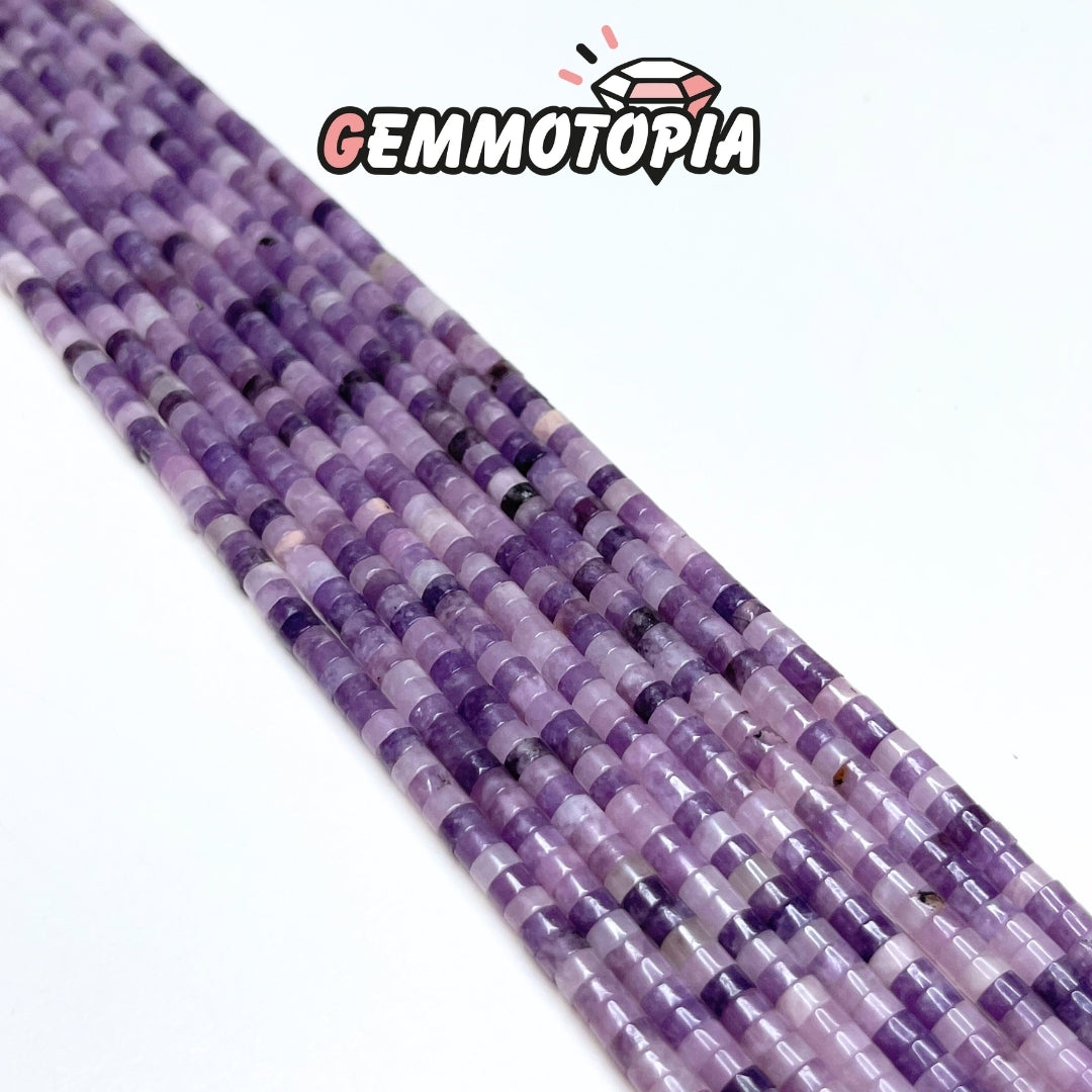 Perle Heishi Lépidolite