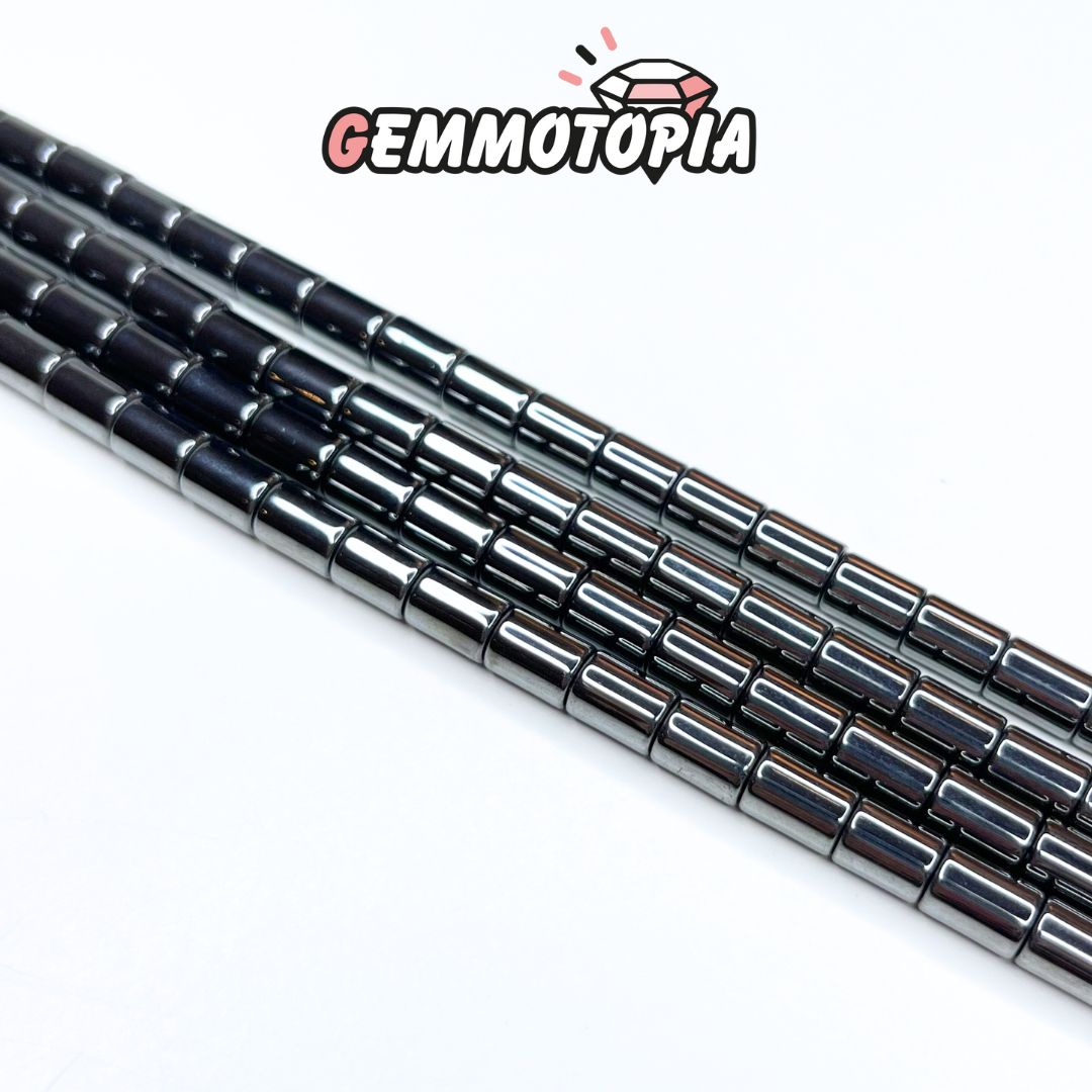 Perle Colonne Hématite