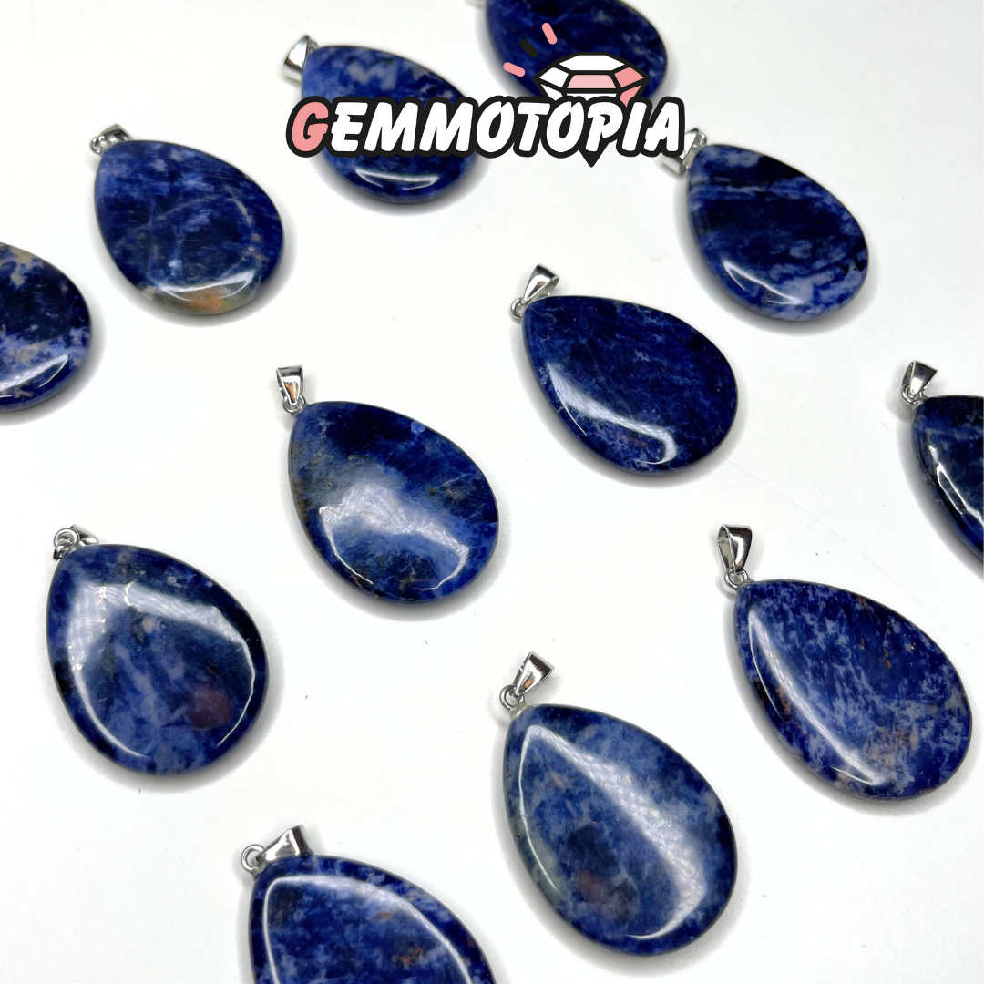 Pendentif goutte Sodalite