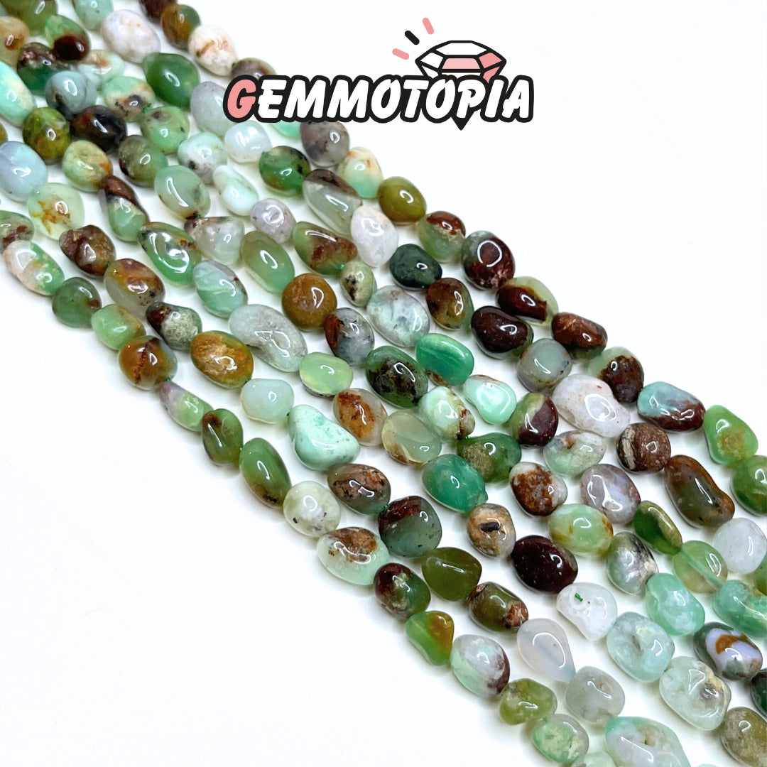 Perle Baroque en Chrysoprase