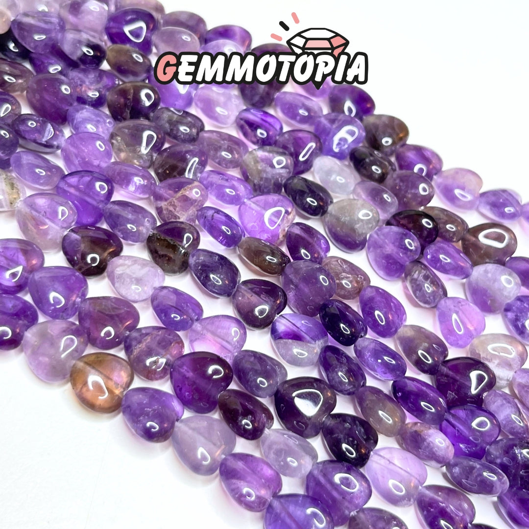 Perle Coeur Amethyste