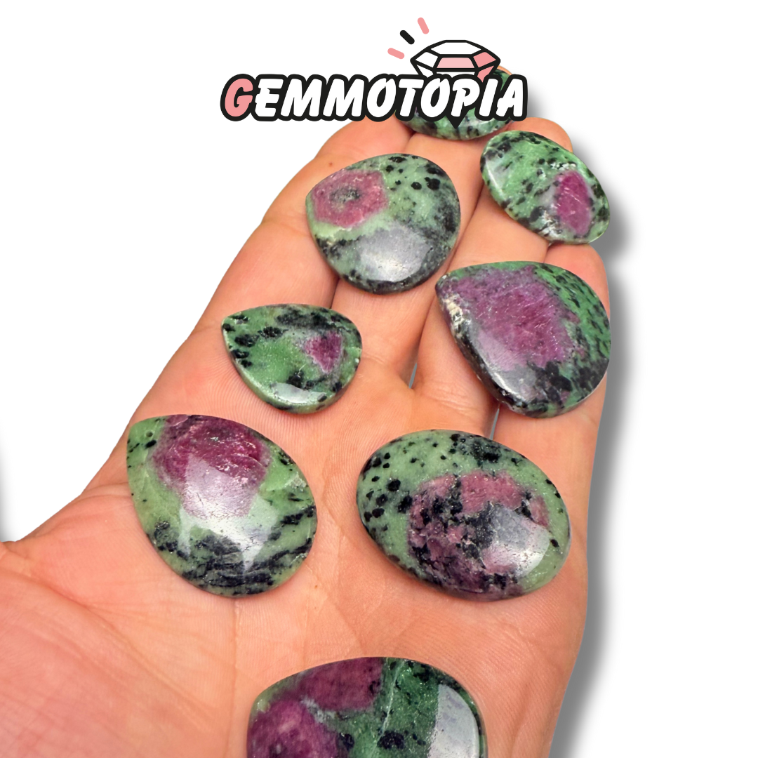 Pendentif Percé Ruby Zoïsite