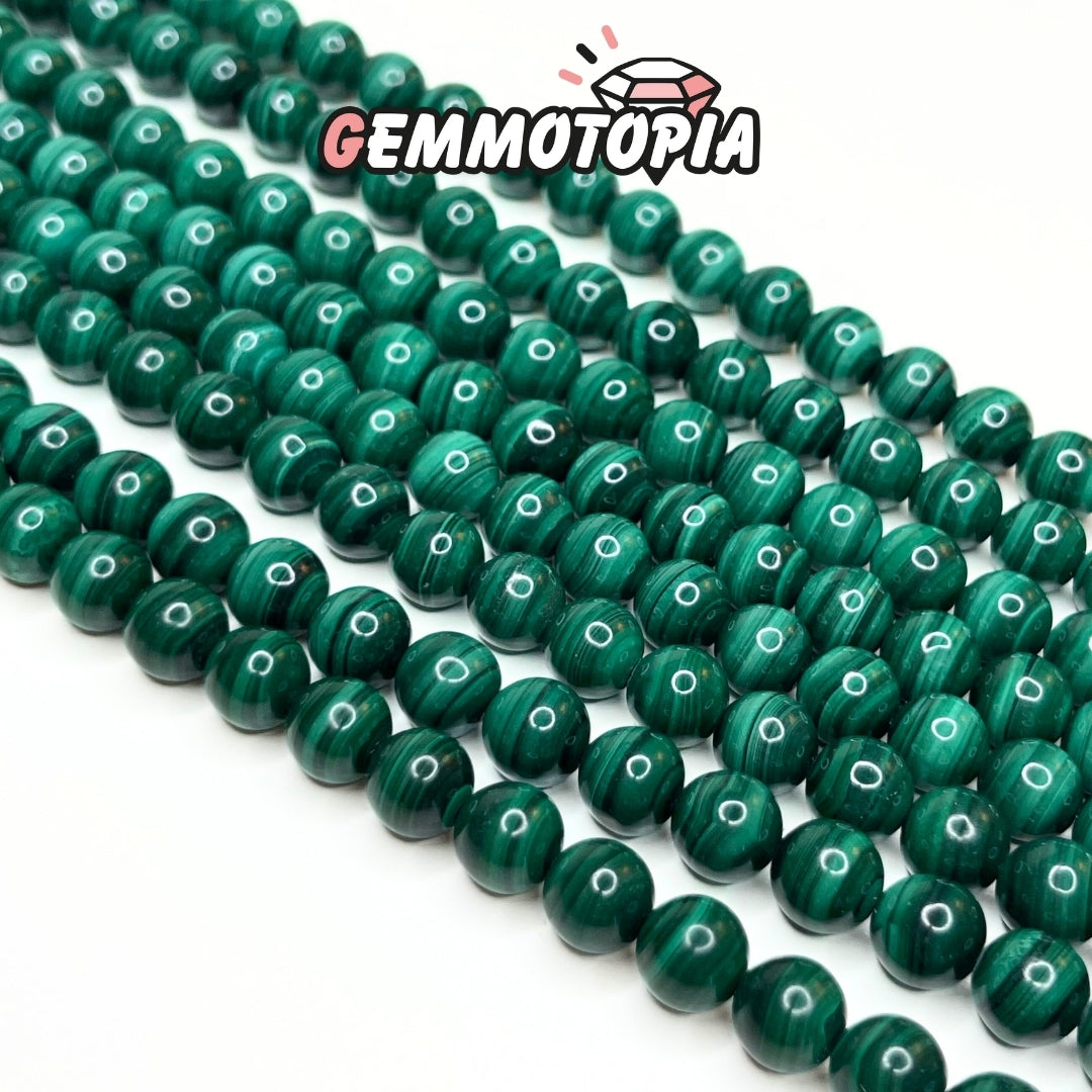 Perle Malachite 7A 8 MM