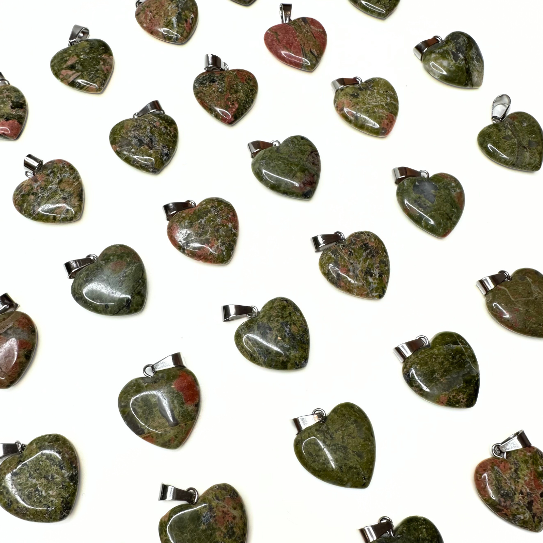 Pendentifs coeur plat (12 variantes)