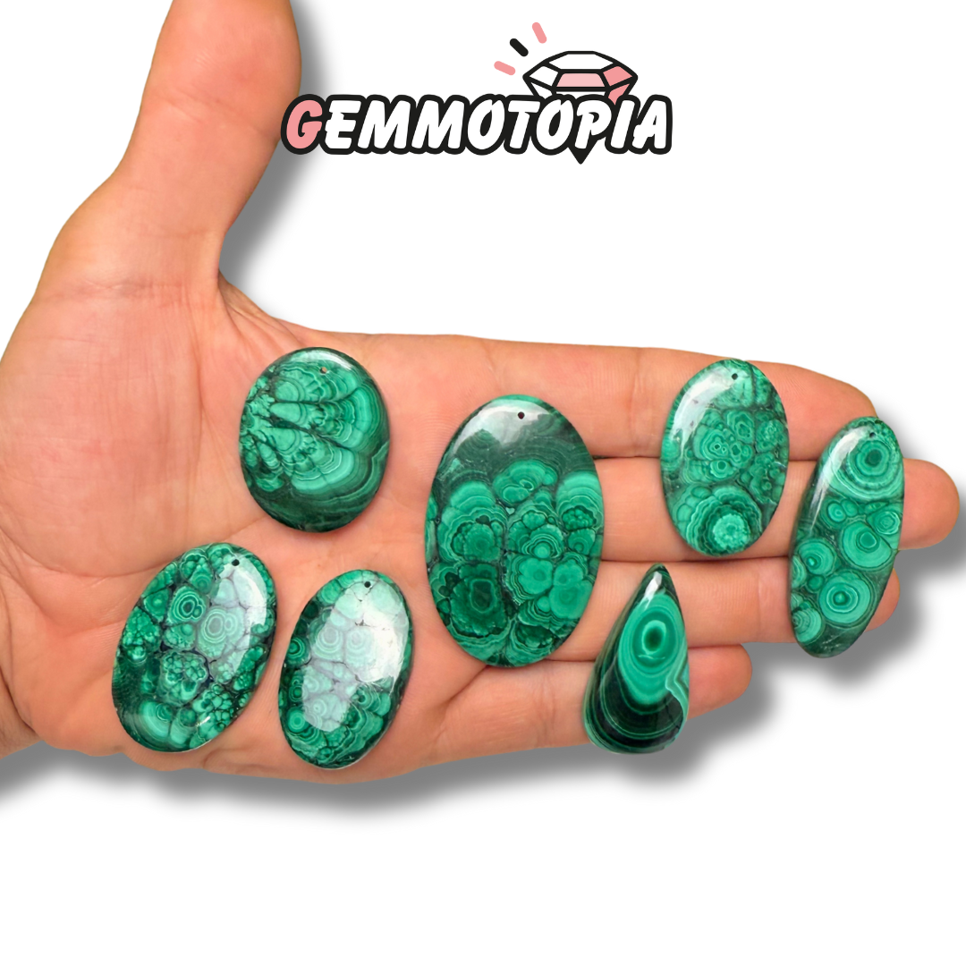 Pendentif Percé Malachite