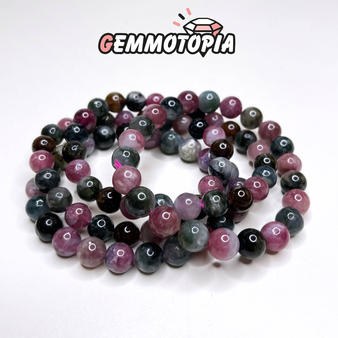 Bracelet en Tourmaline multicolore 5A