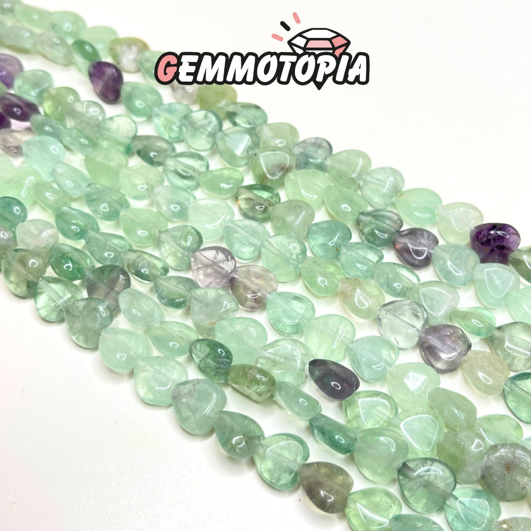 Perle Coeur Fluorite