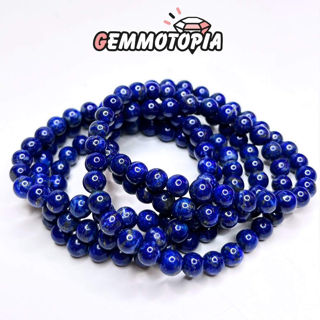 Bracelet triple en Lapis Lazuli 5A