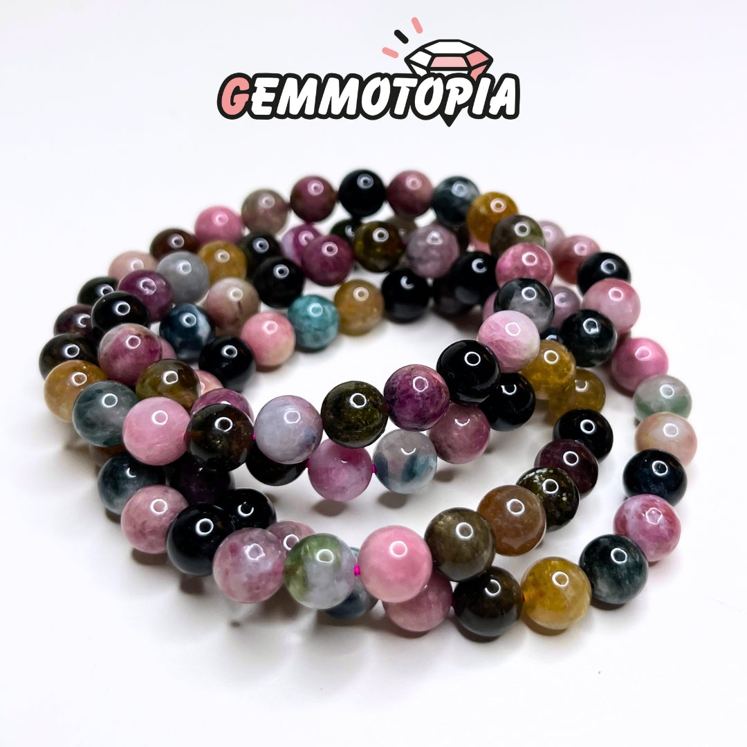 Bracelet en Tourmaline Multicolore 3A