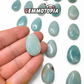 Pendentif Percé Amazonite large trou