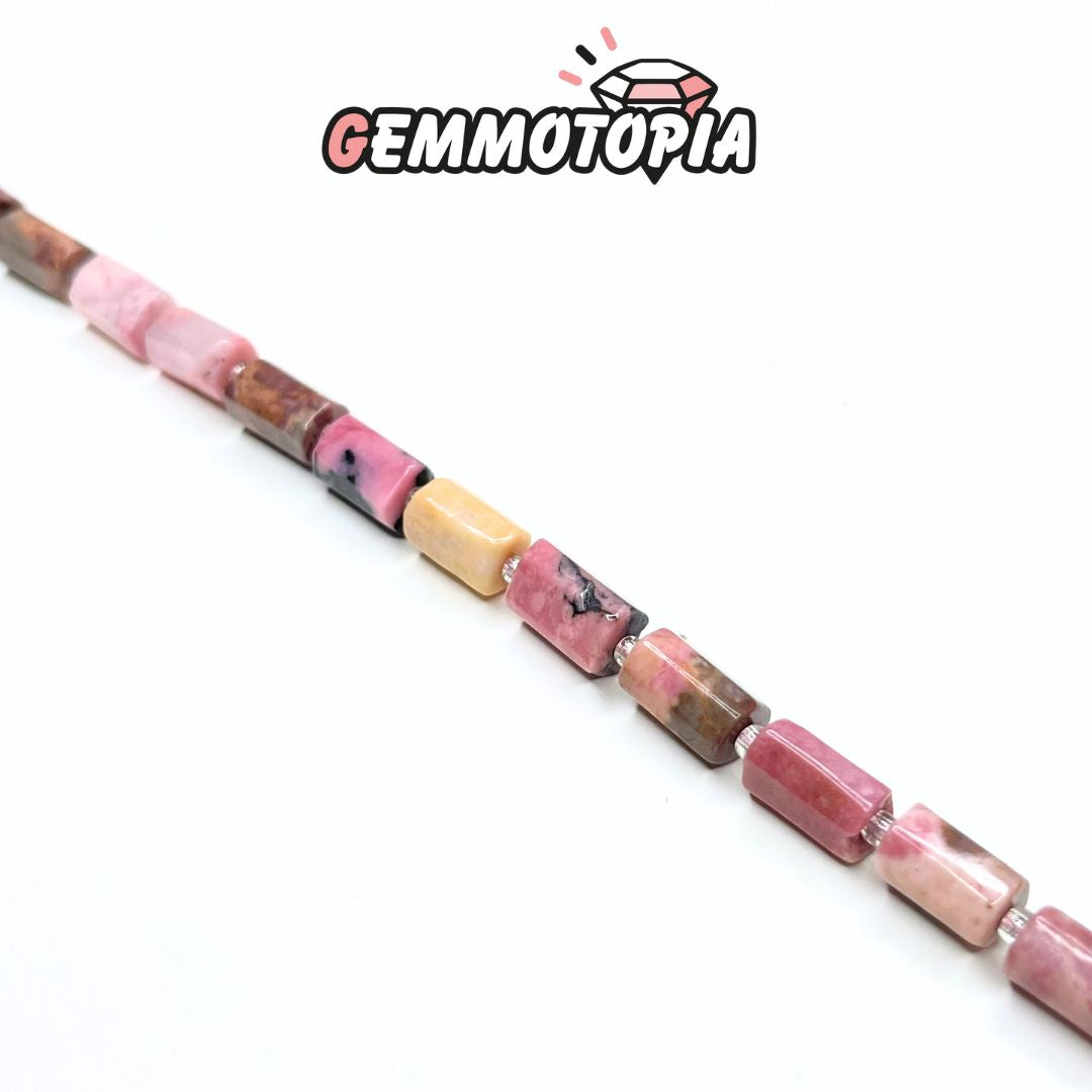 Perle Colonne Rhodonite Rose