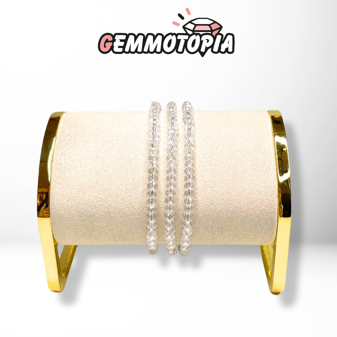 Bracelet Cristal de Roche facettée