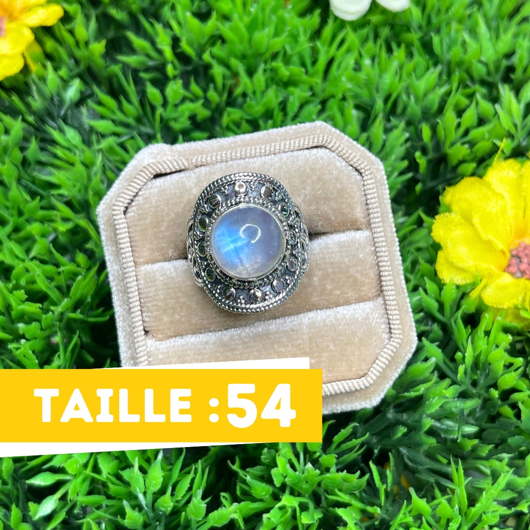 Bague Argent 925 Pierre de Lune #19