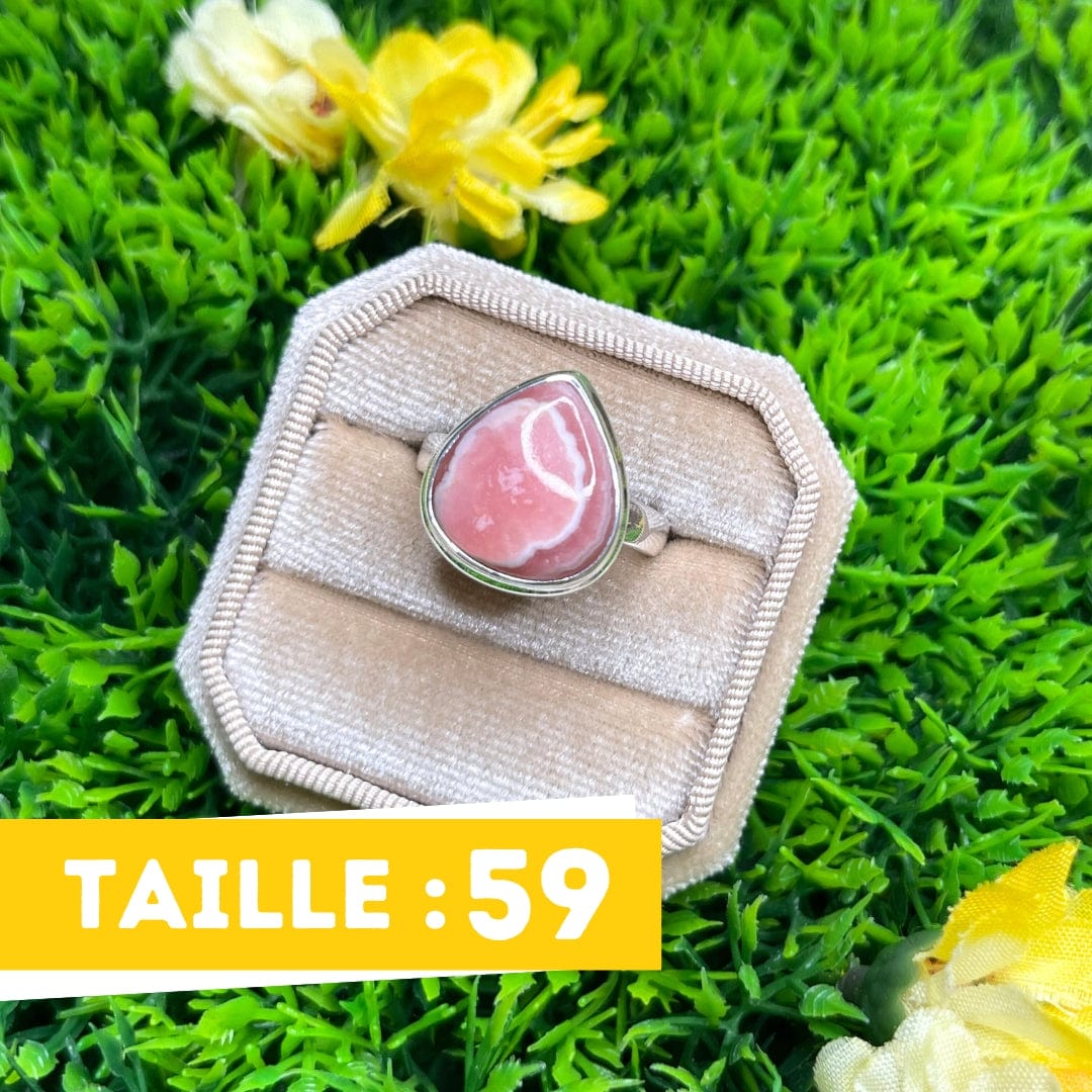 Bague Argent Rhodochrosite #13