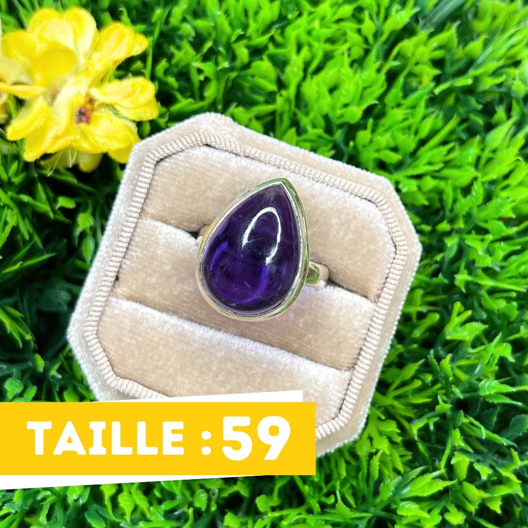 Bague Argent Améthyste #27