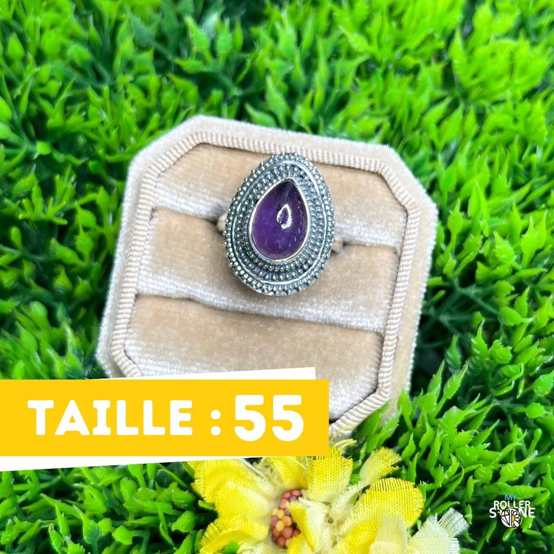 Bague Argent 925 Améthyste #173