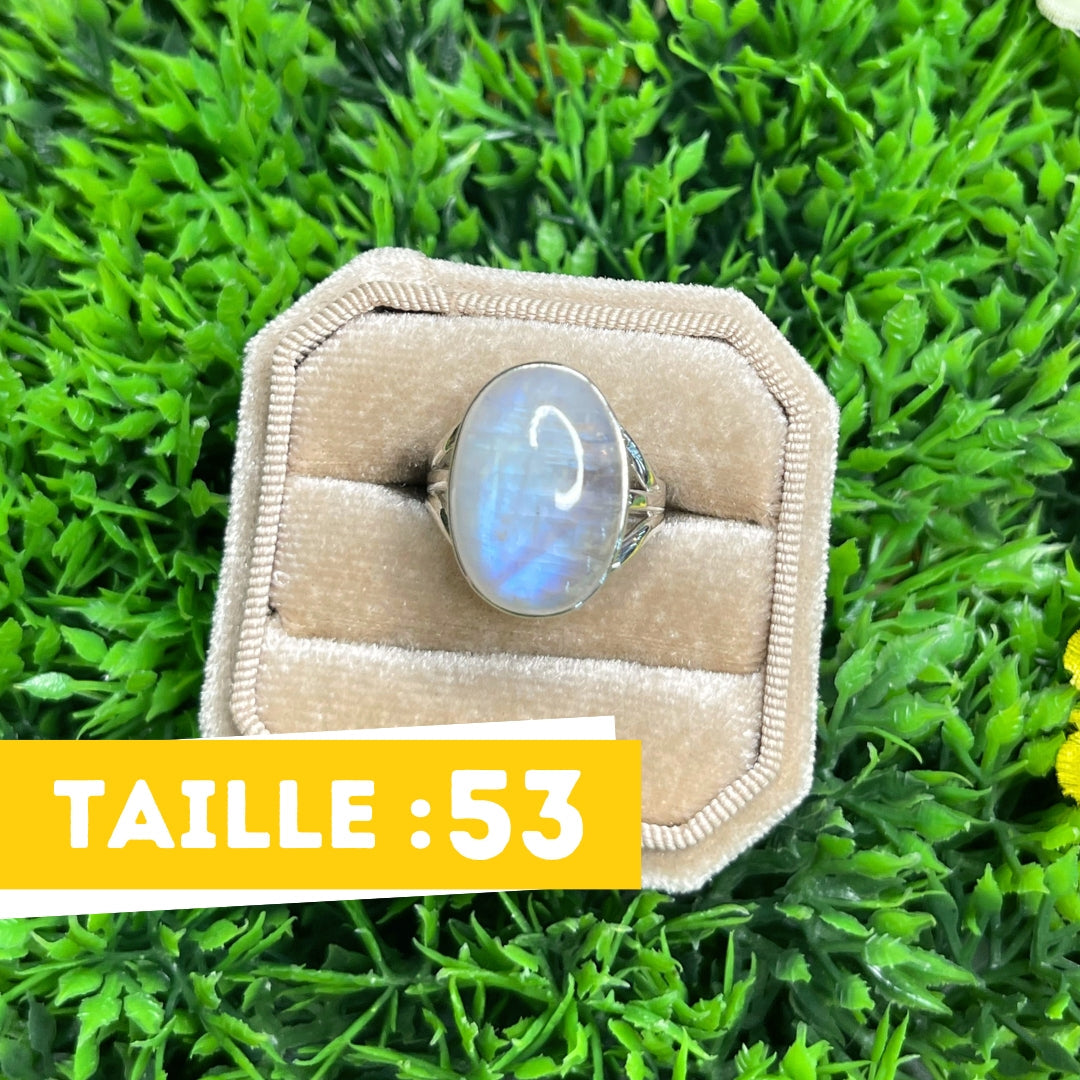 Bague Pierre de Lune Blue Fire #171