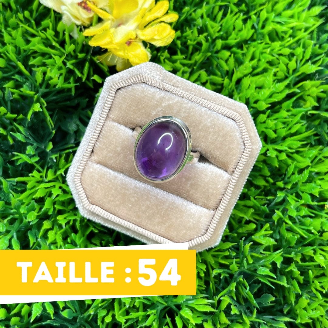 Bague Argent Améthyste #34