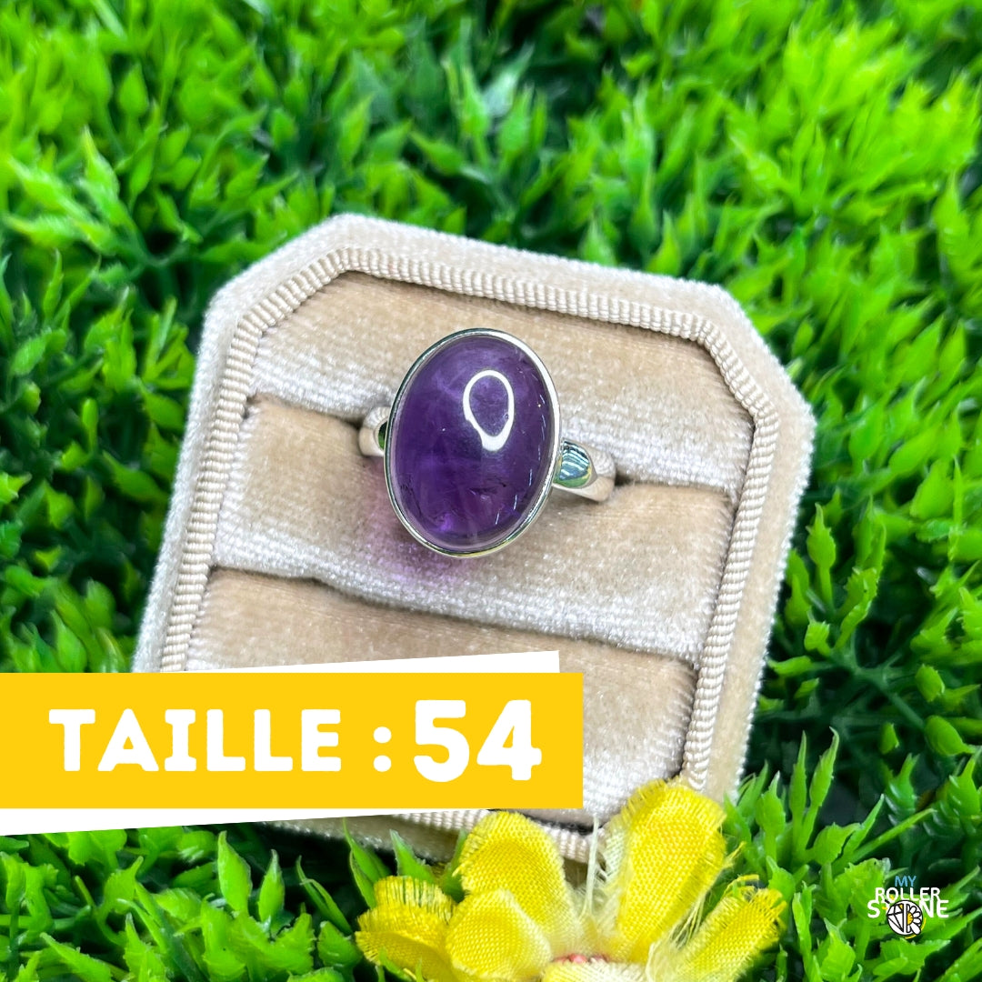 Bague Argent 925 Améthyste #105