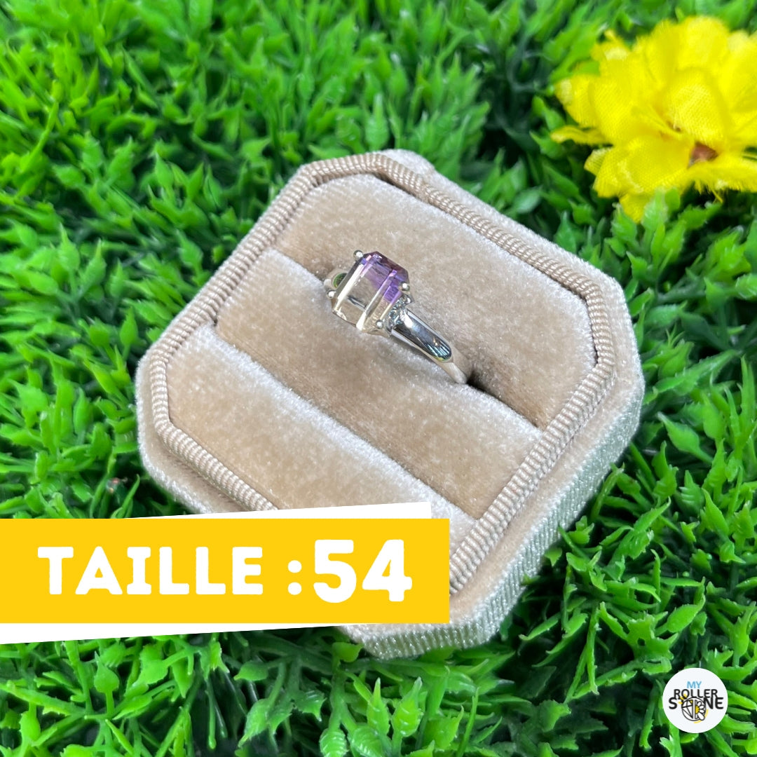 Bague Argent Amétrine #2