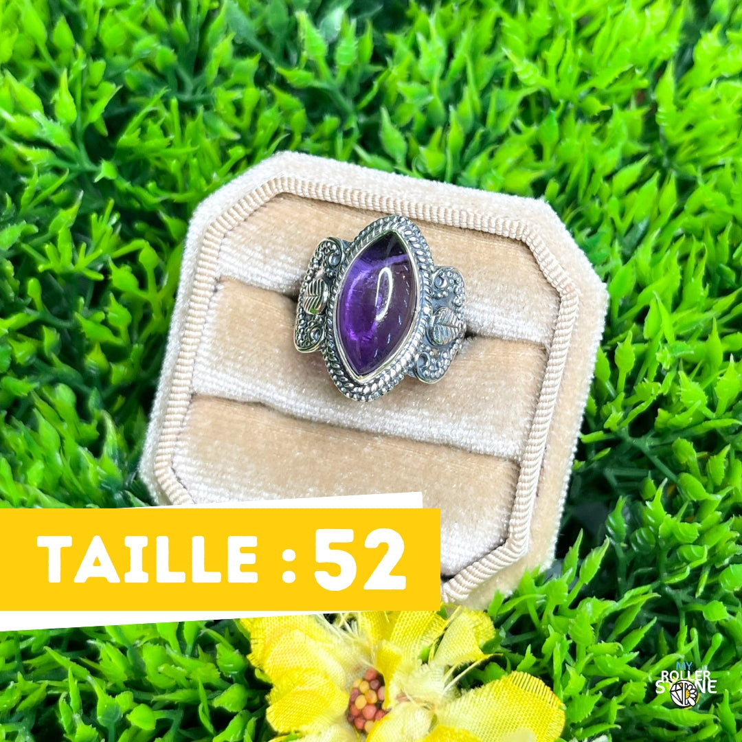 Bague Argent 925 Améthyste #194