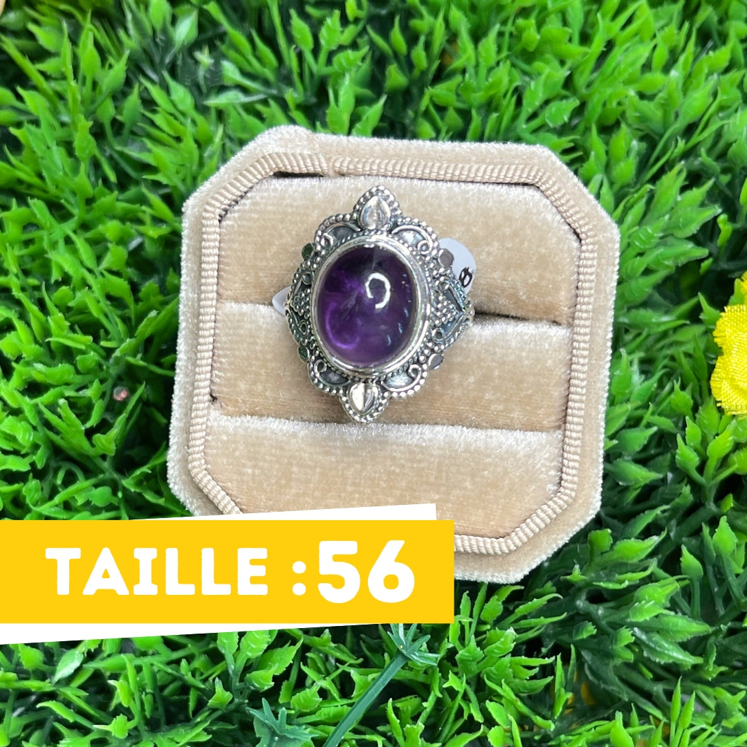 Bague Argent 925 Améthyste #27