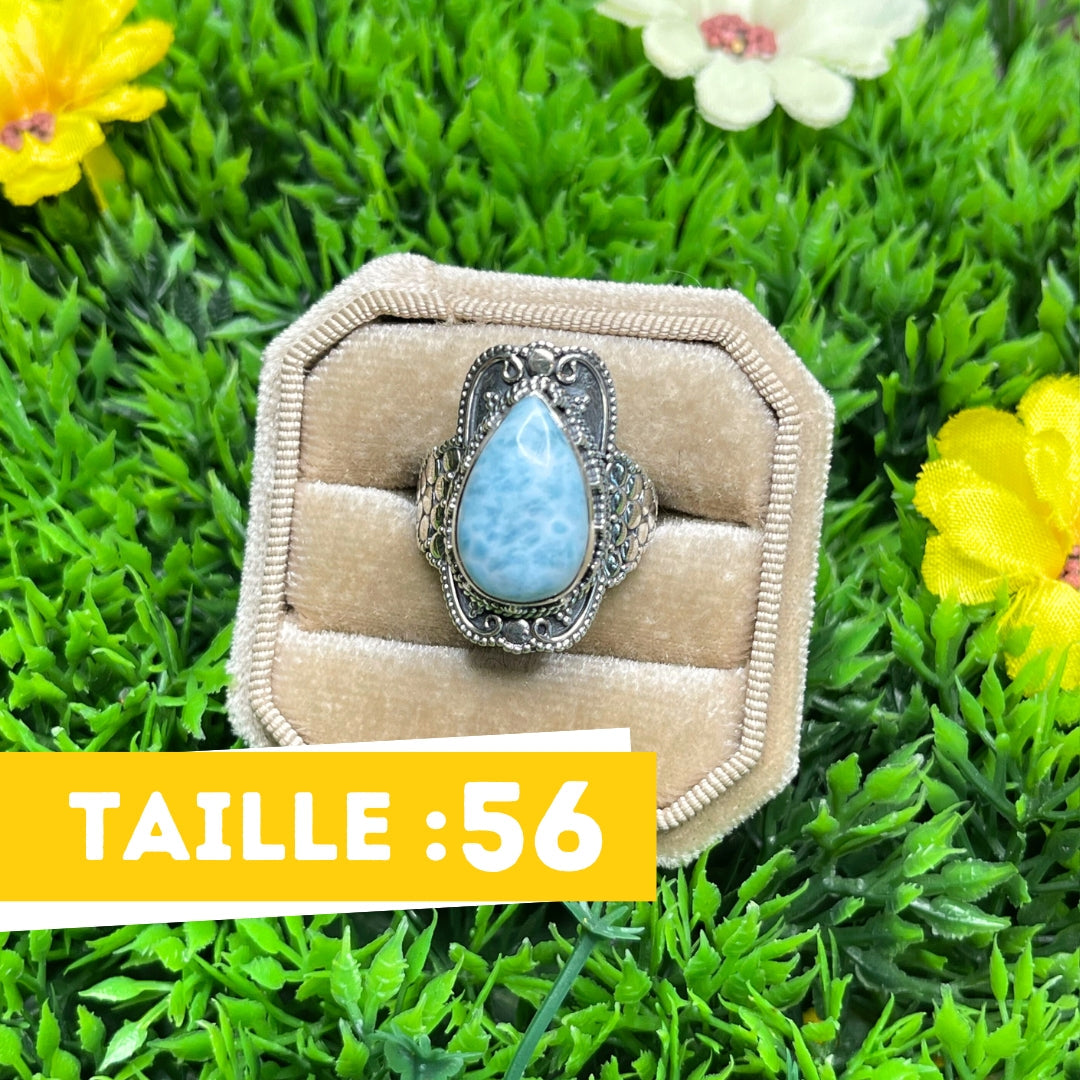 Bague Argent 925 Larimar #6