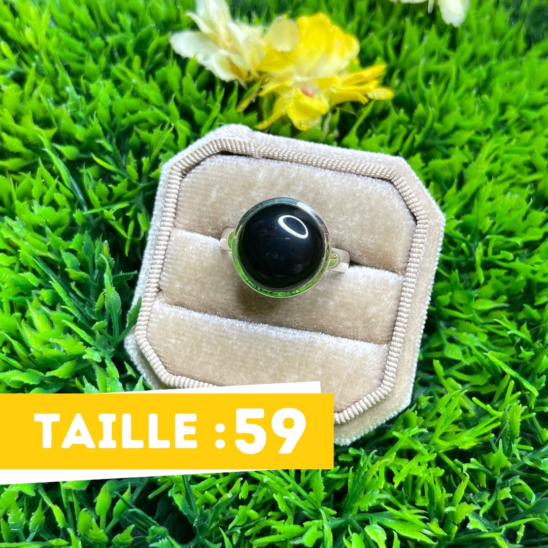 Bague Onyx Argent #37