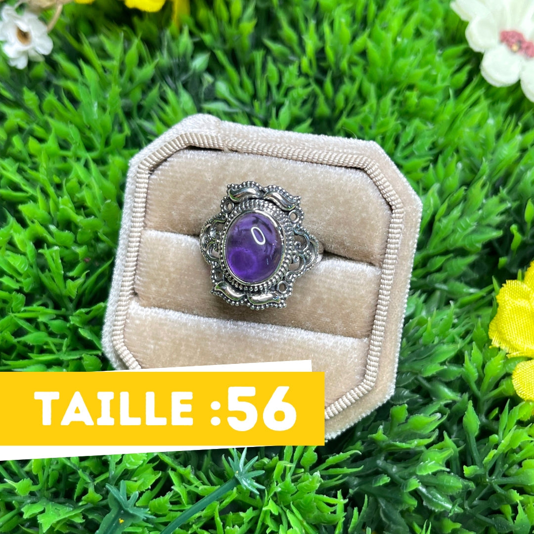 Bague Argent 925 Améthyste #47