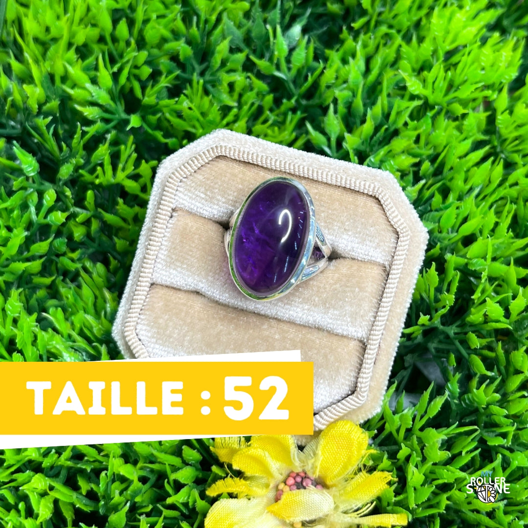 Bague Argent 925 Améthyste #91