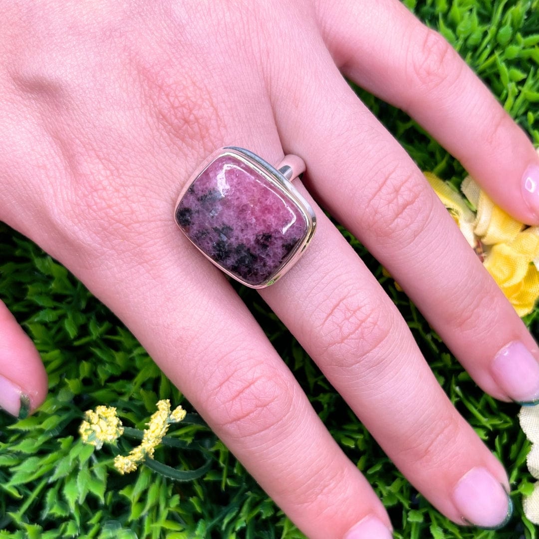 Bague Argent Rhodonite Australienne #32