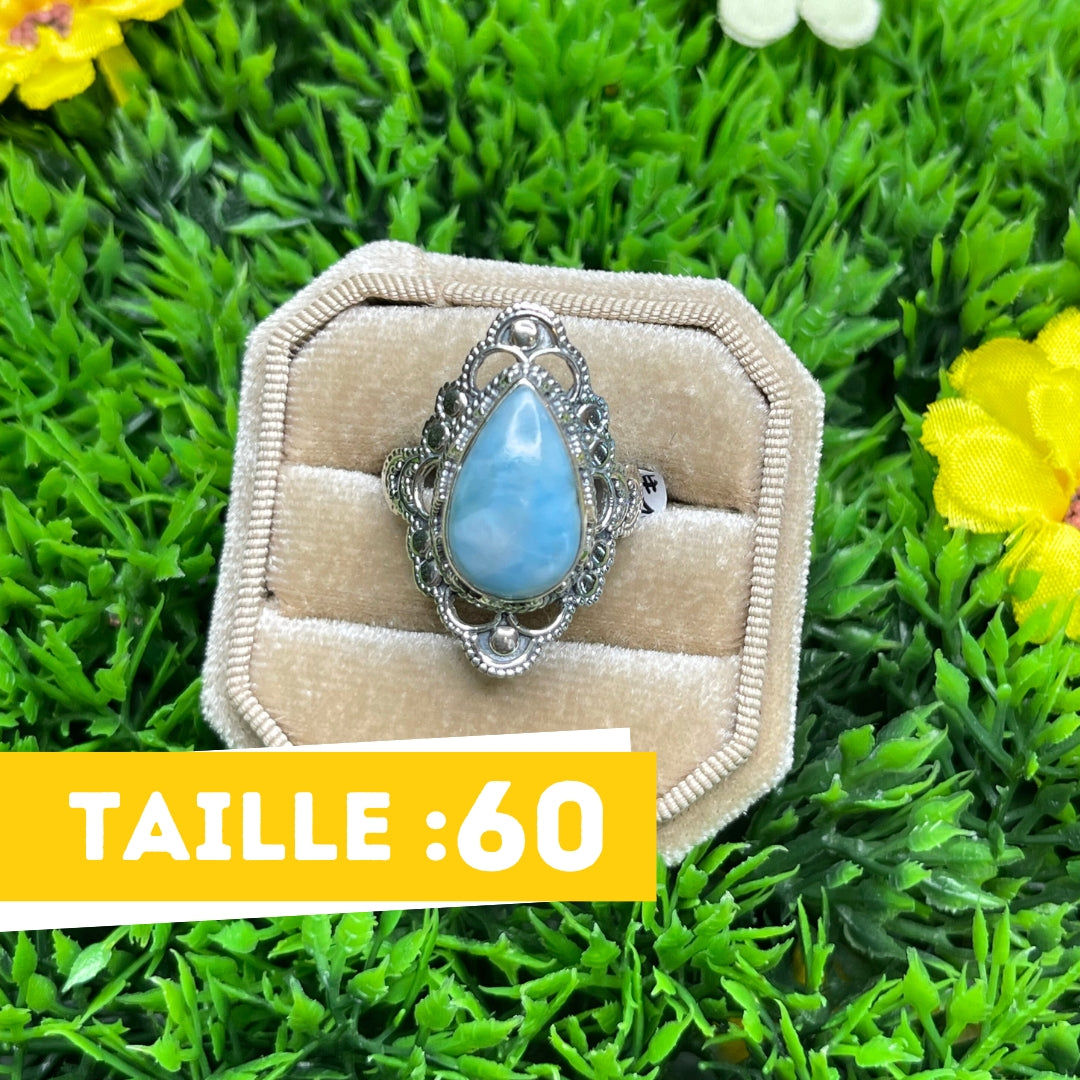 Bague Argent 925 Larimar #12