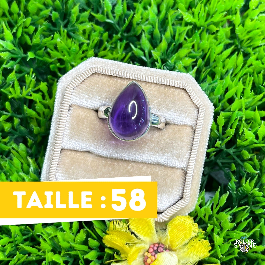 Bague Argent 925 Améthyste #133