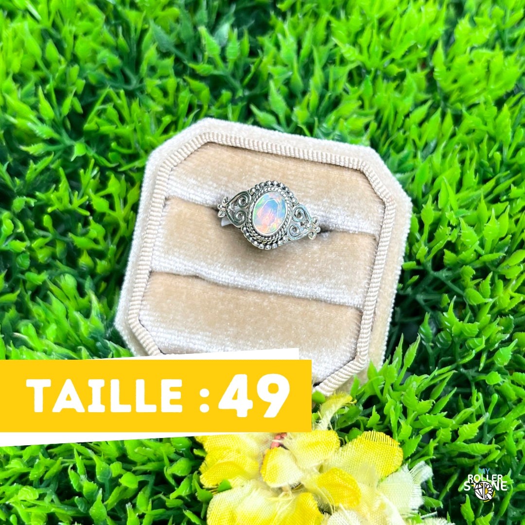 Bague Argent Opale d'Ethiopie #414