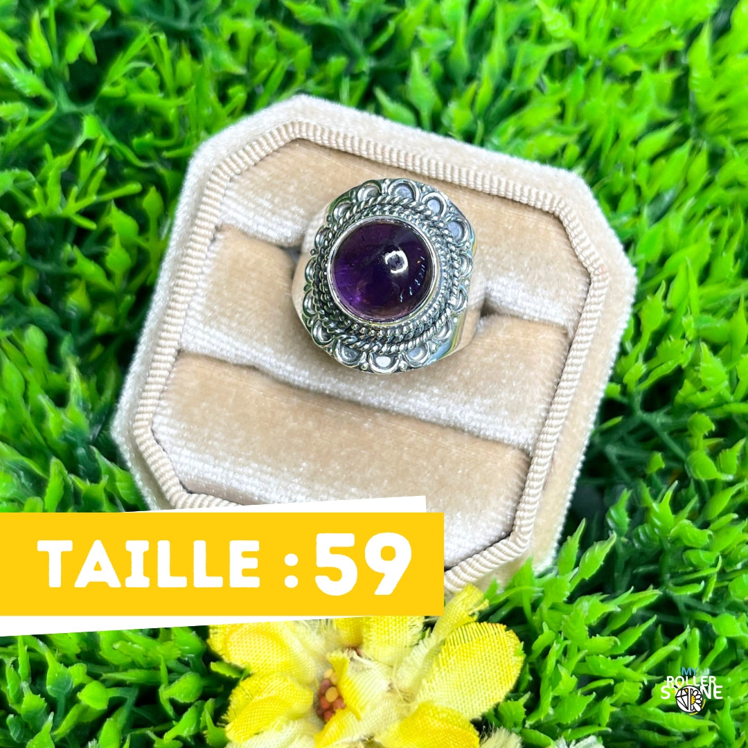 Bague Argent 925 Améthyste #163