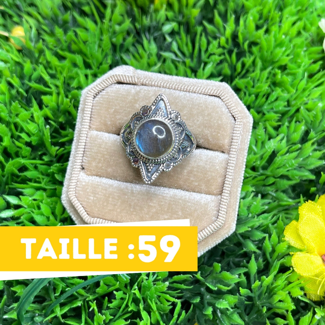 Bague Labradorite Bluefire Argent 925 #44