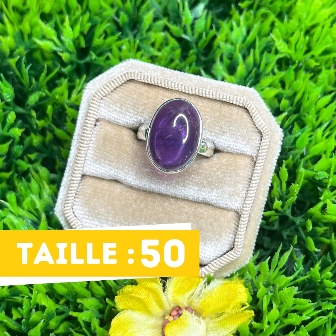 Bague Argent 925 Améthyste #78