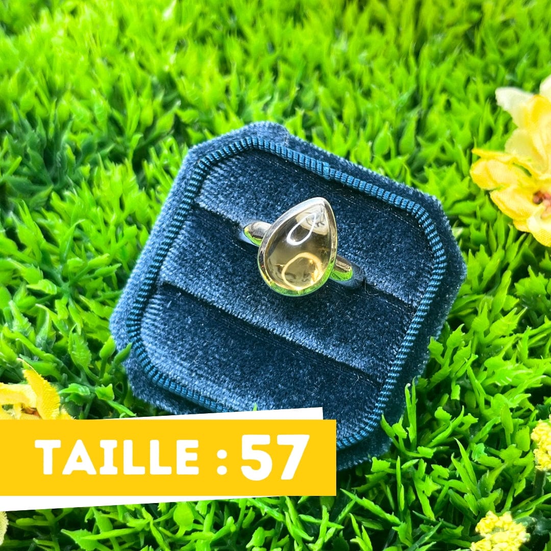 Bague Argent Citrine #38